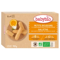 Galletas Bio Dentición sabor Naranja para bebés Babybio 120 g