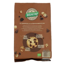 Galletas Cookies de trigo espelta con pepitas de chocolate y avellanas Biocop 200g