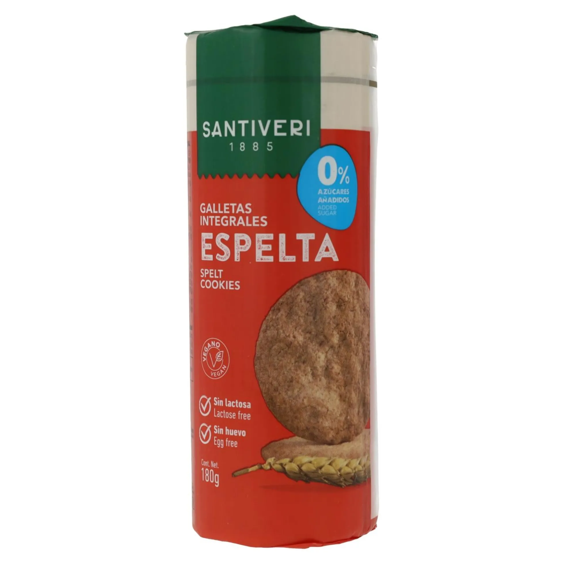 Galletas Integrales Espelta 0% azúcares Santiveri 180 g