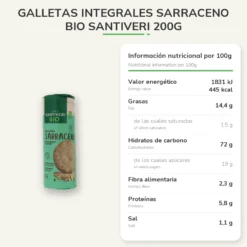 Galletas Integrales Sarraceno Bio Santiveri 200g