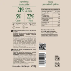 Galletas nibs cacao triple zero Santiveri