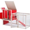 Gallinero Sonora Con Parque Para Exterior Capacidad 4-5 Aves - Ecoflex Material Sostenible Y Duradero. Fácil Montaje
