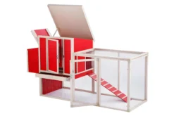 Gallinero Sonora Con Parque Para Exterior Capacidad 4-5 Aves - Ecoflex Material Sostenible Y Duradero. Fácil Montaje