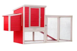 Gallinero Sonora Con Parque Para Exterior Capacidad 4-5 Aves - Ecoflex Material Sostenible Y Duradero. Fácil Montaje