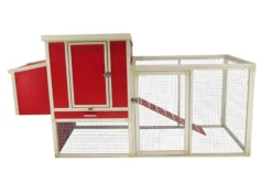 Gallinero Sonora Con Parque Para Exterior Capacidad 4-5 Aves - Ecoflex Material Sostenible Y Duradero. Fácil Montaje