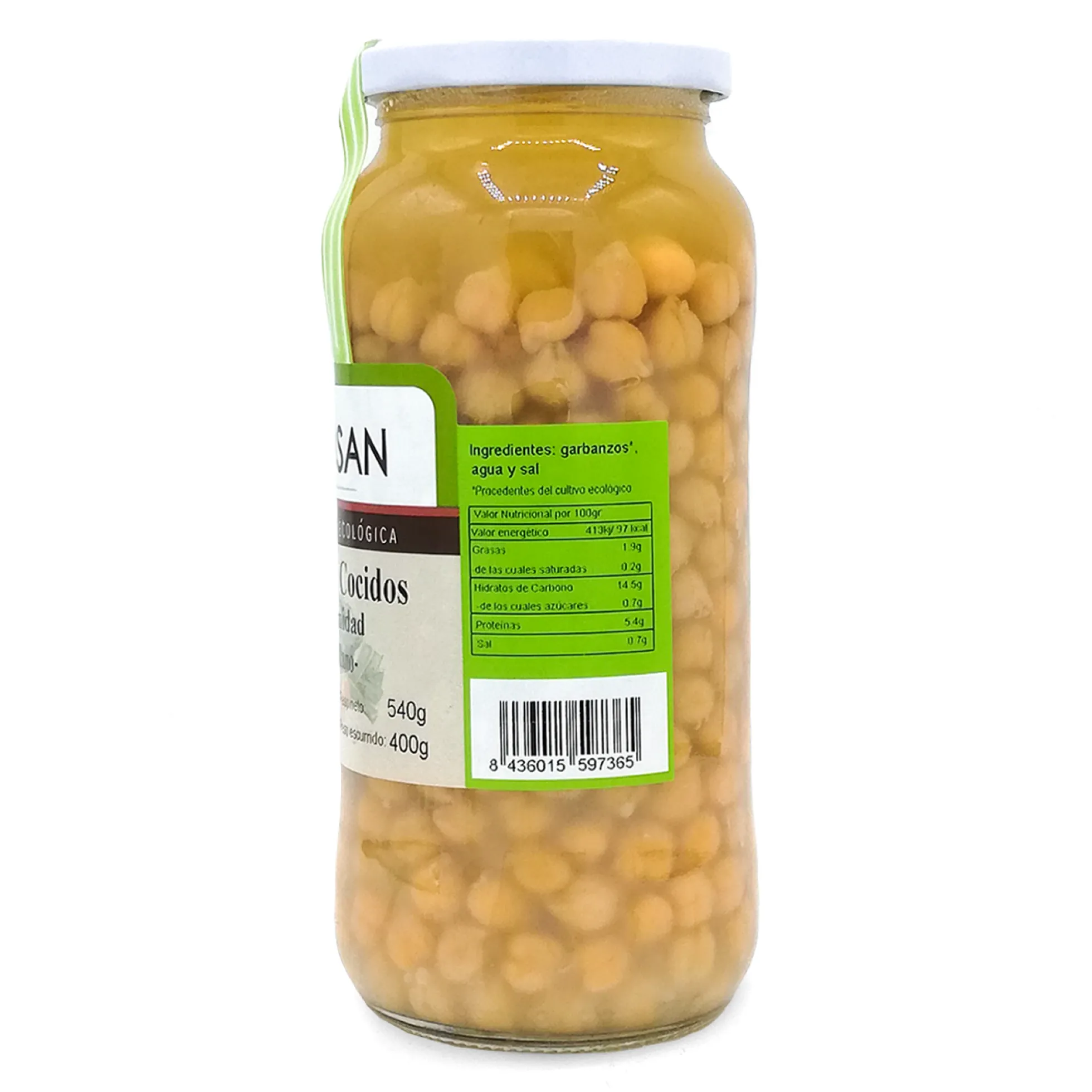Garbanzos Cocidos Eco 400g