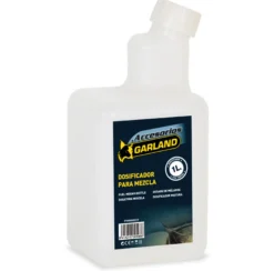 Garland 7199000017 Bidón De 1 Litro Marcado Para Facilitar La Realización De Mezcla De Combustible Y Llenado De Depósitos, Translúcido