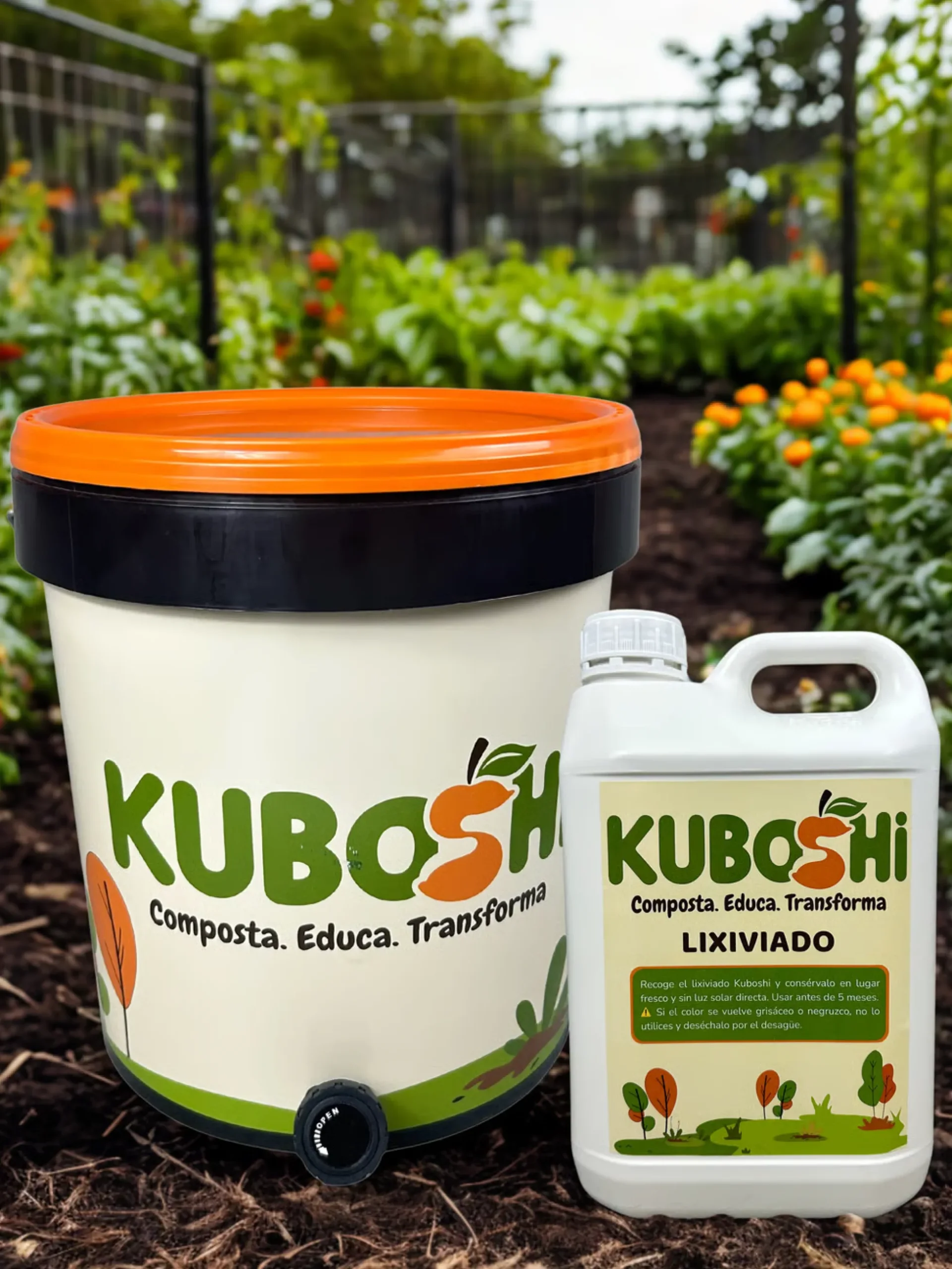 Garrafa De 5 L Con Tapón Desgasificador Para Lixiviado Kuboshi
