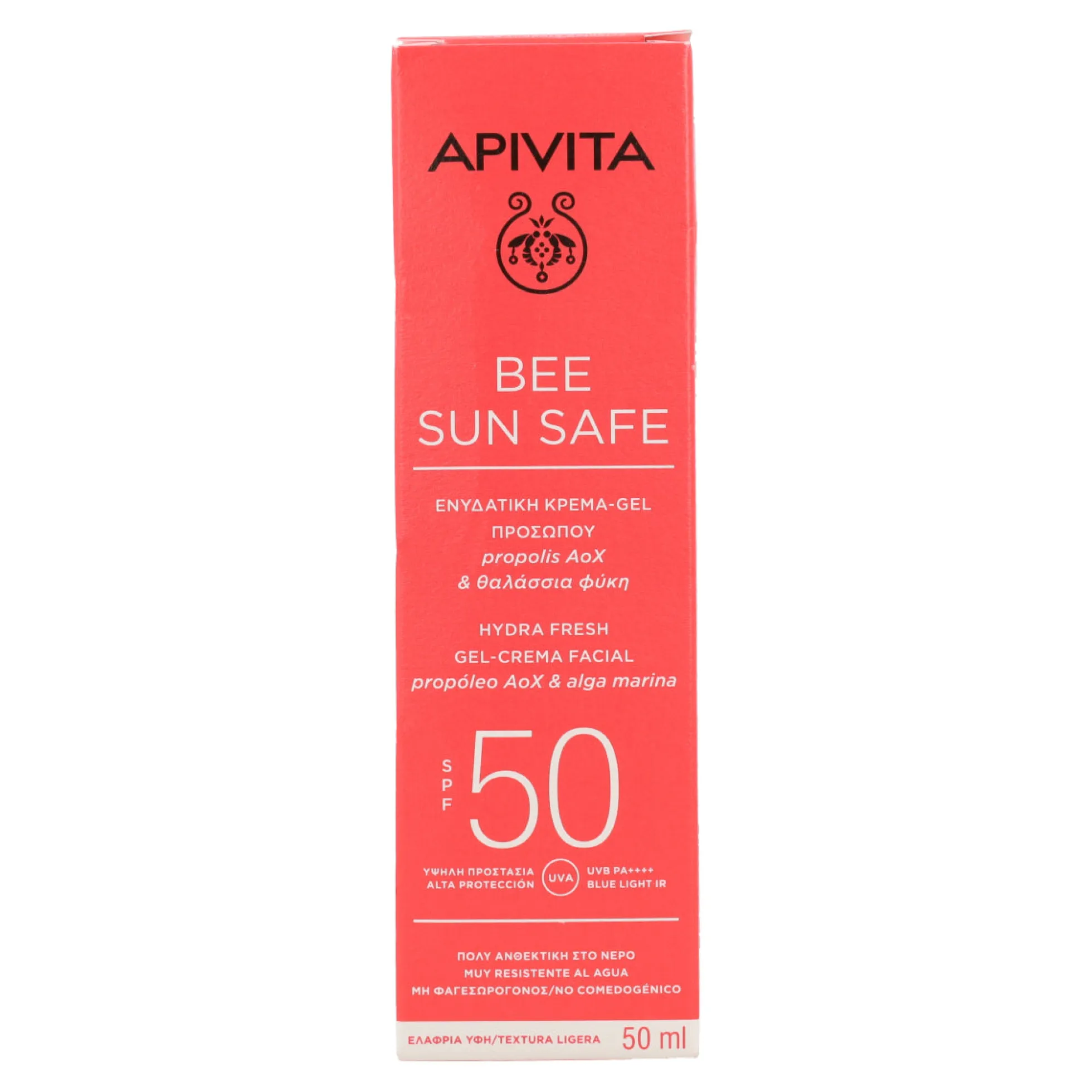 Gel Crema Solar Hydra Fresh SPF50 Apivita 50ml