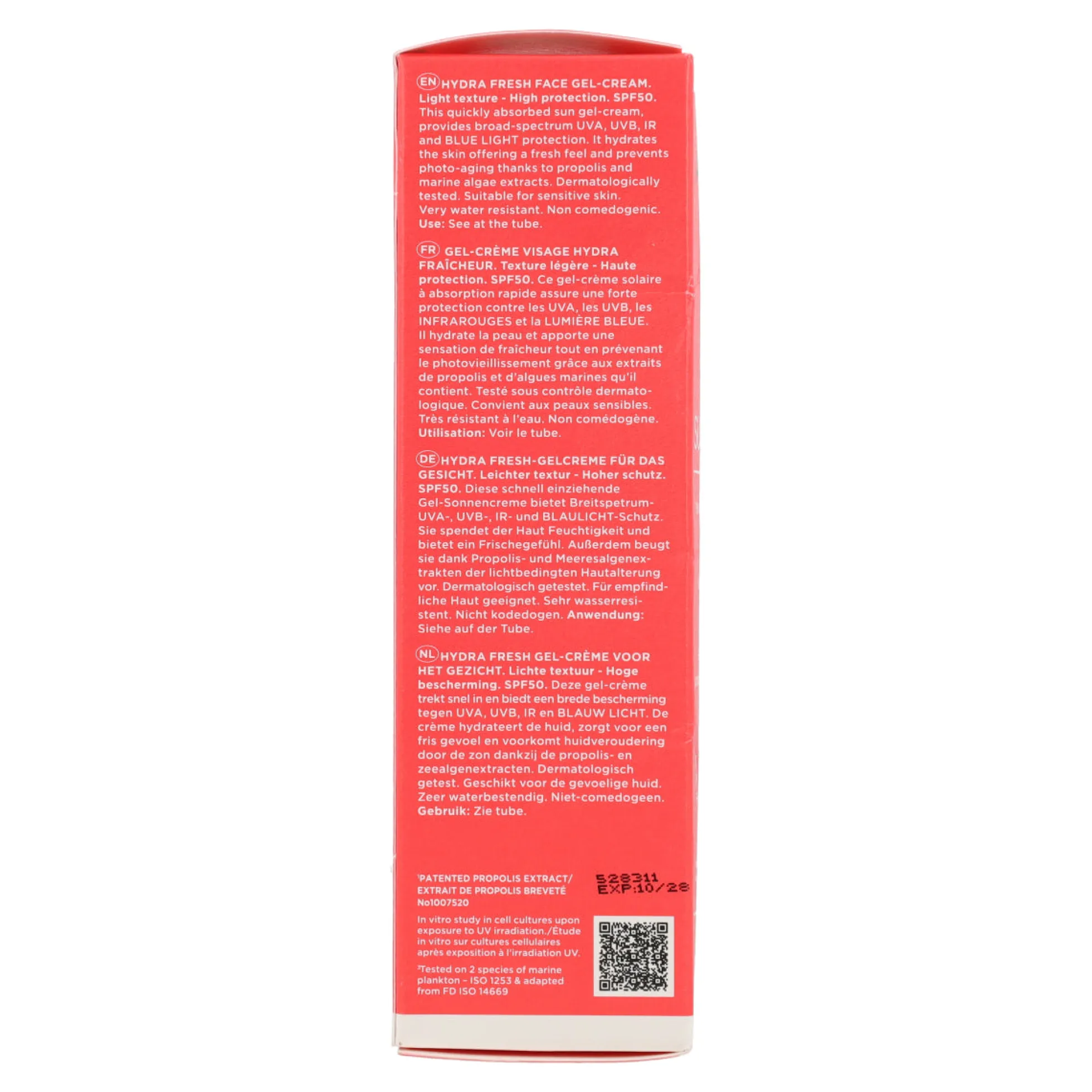 Gel Crema Solar Hydra Fresh SPF50 Apivita 50ml