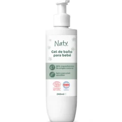 Gel de baño para bebé 0m+ Naty 240 ml