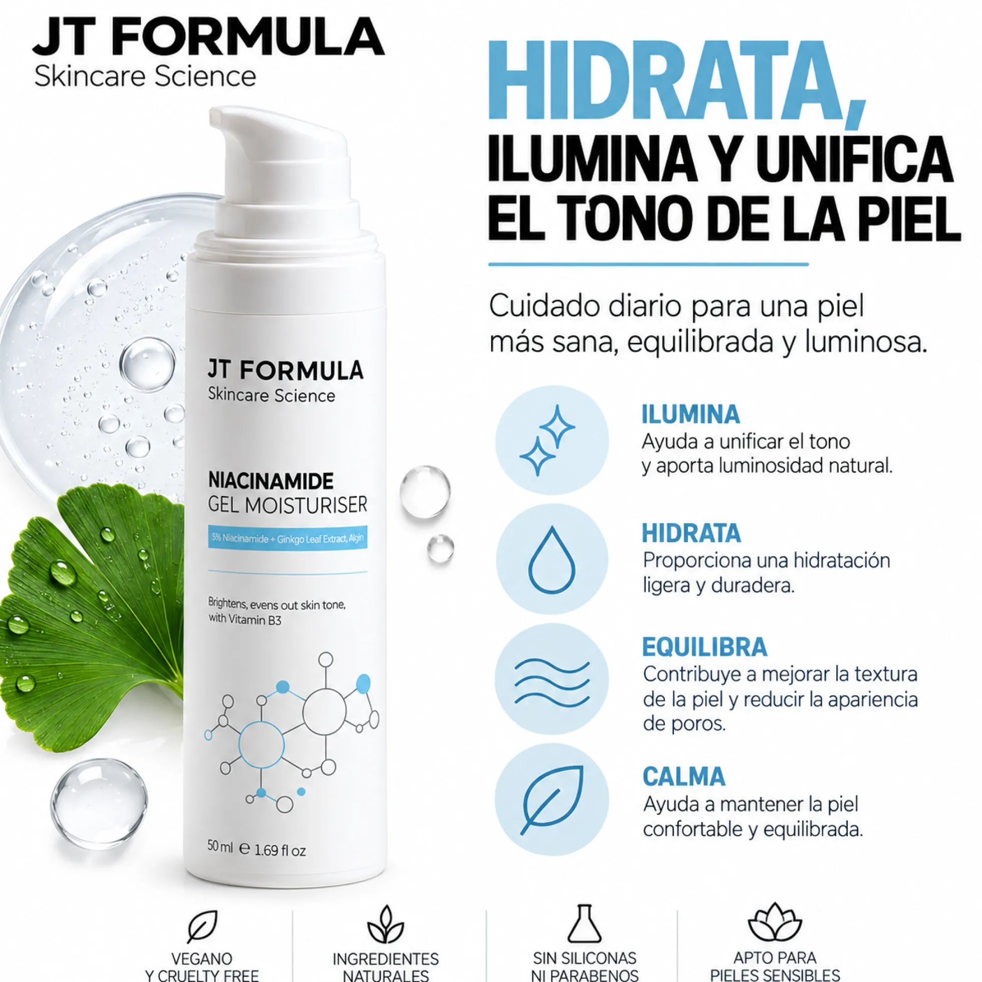 Gel Hidratante Con Niacinamida