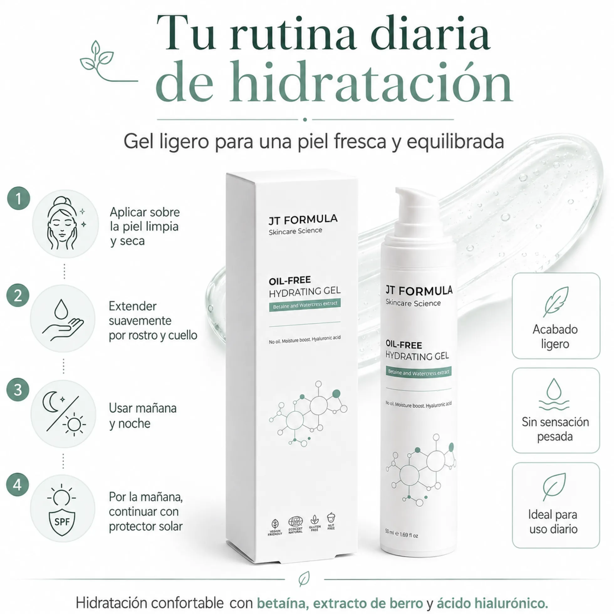 Gel Hidratante Sin Aceite