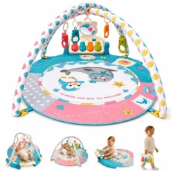 Gimnasio Bebé Con Piano Musical, Manta De Actividades Infantil,estimulación Temprana, Piano Para Pies Bathby