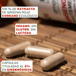 Ginseng Rojo Bio, Alta Concentración | 60 Cápsulas