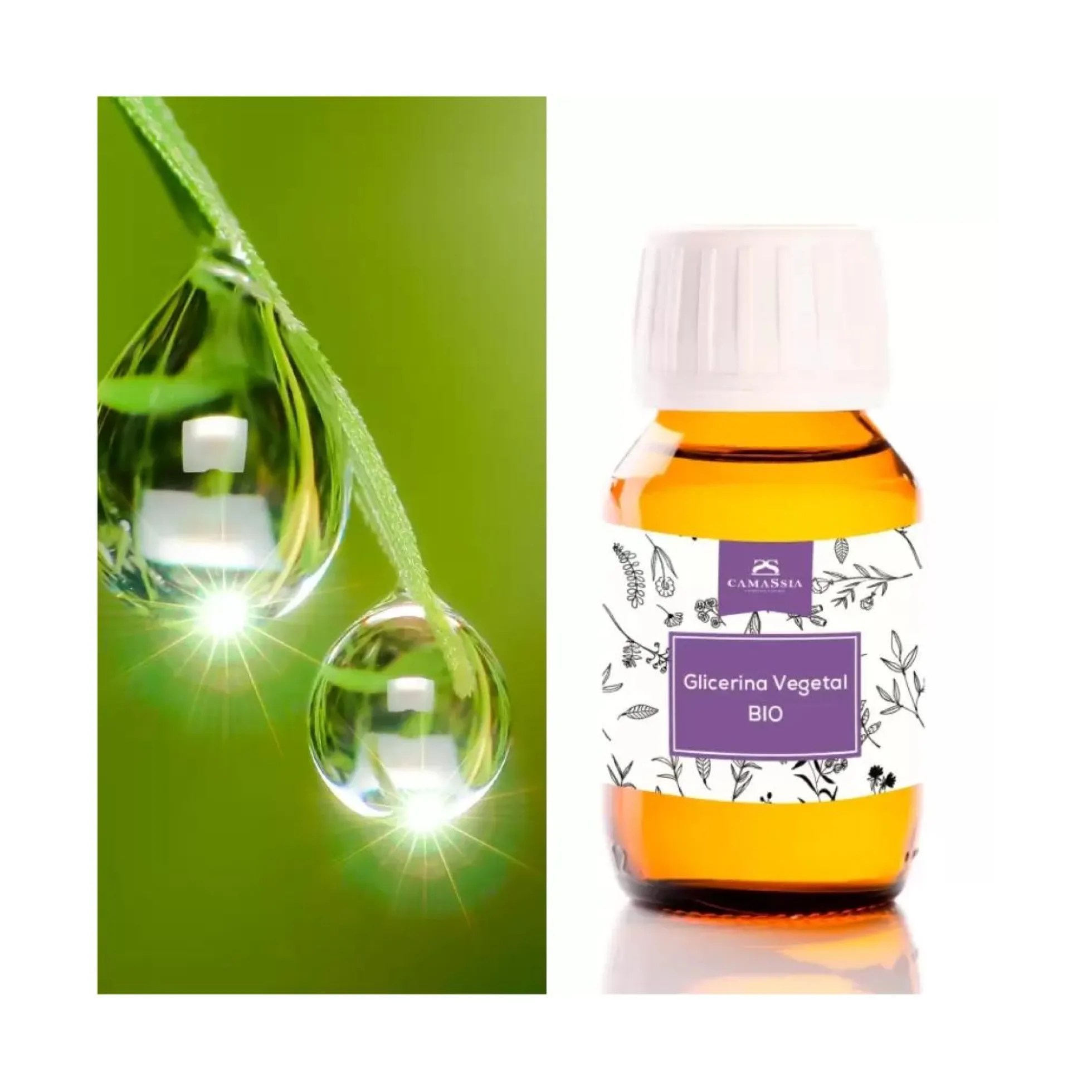 Glicerina vegetal 99% BIO. Camassia 250 ml