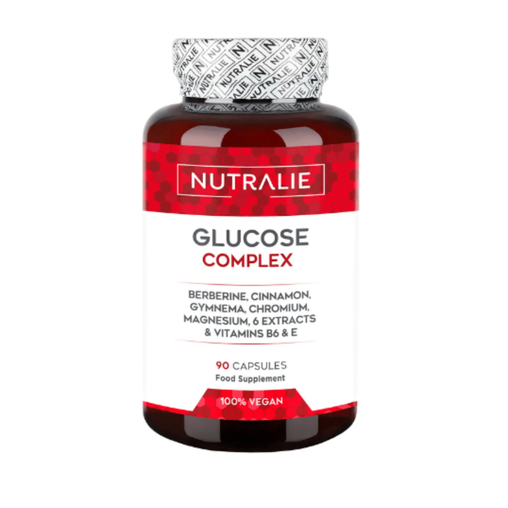 Glucosa Complex Berberina + Cromo + Canela Nutralie 90 cápsulas