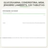 Glucosamina, Condroitina, MSM, Jengibre Lamberts, 120 tabletas