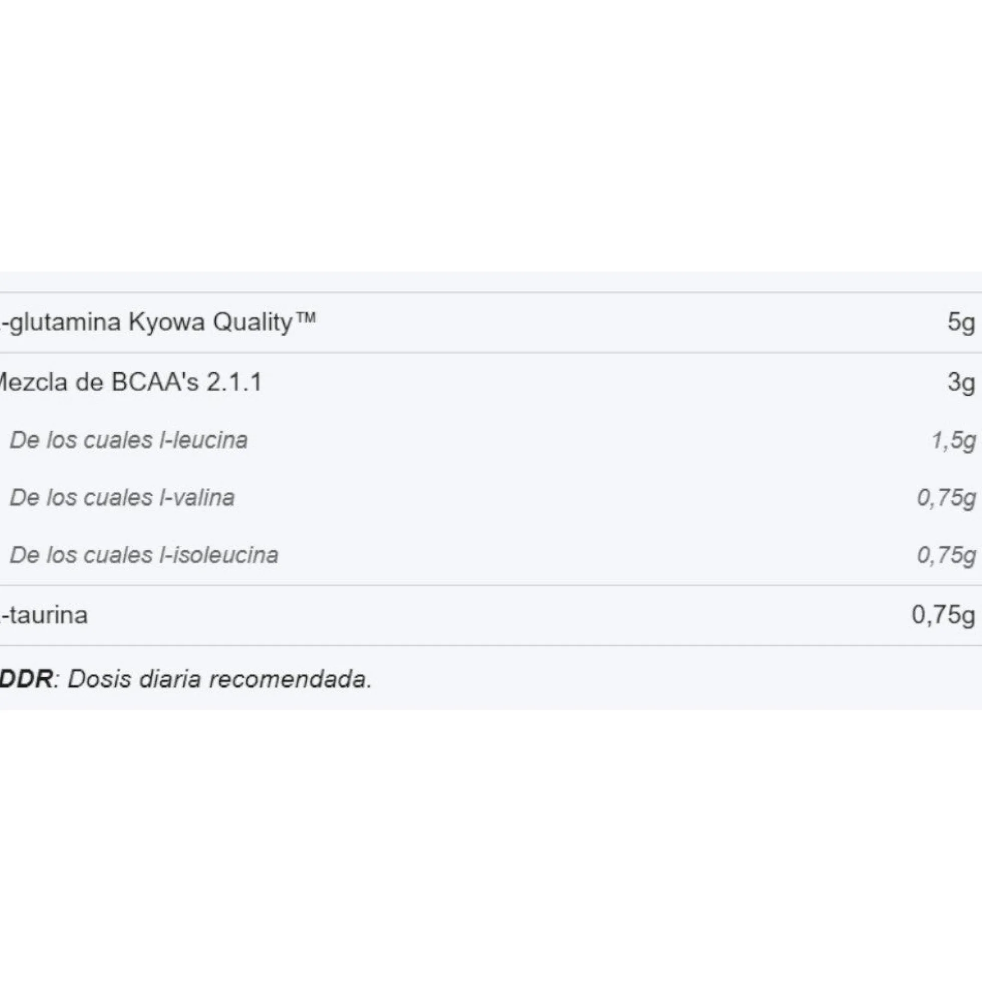 Gluta5 - 400g - Frambuesa - Glutamina - Quamtrax