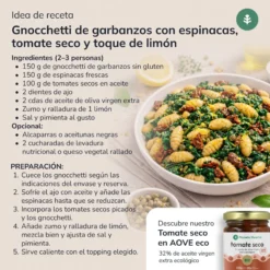 Gnocchetti de garbanzos ECO sin gluten Planeta Huerto 250 g