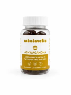 Gominolas De Ashwagandha Para El Estres Sabor Piña Citrica 60 Ud
