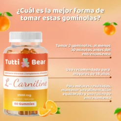 Gominolas De L-carnitina – 60 Gominolas