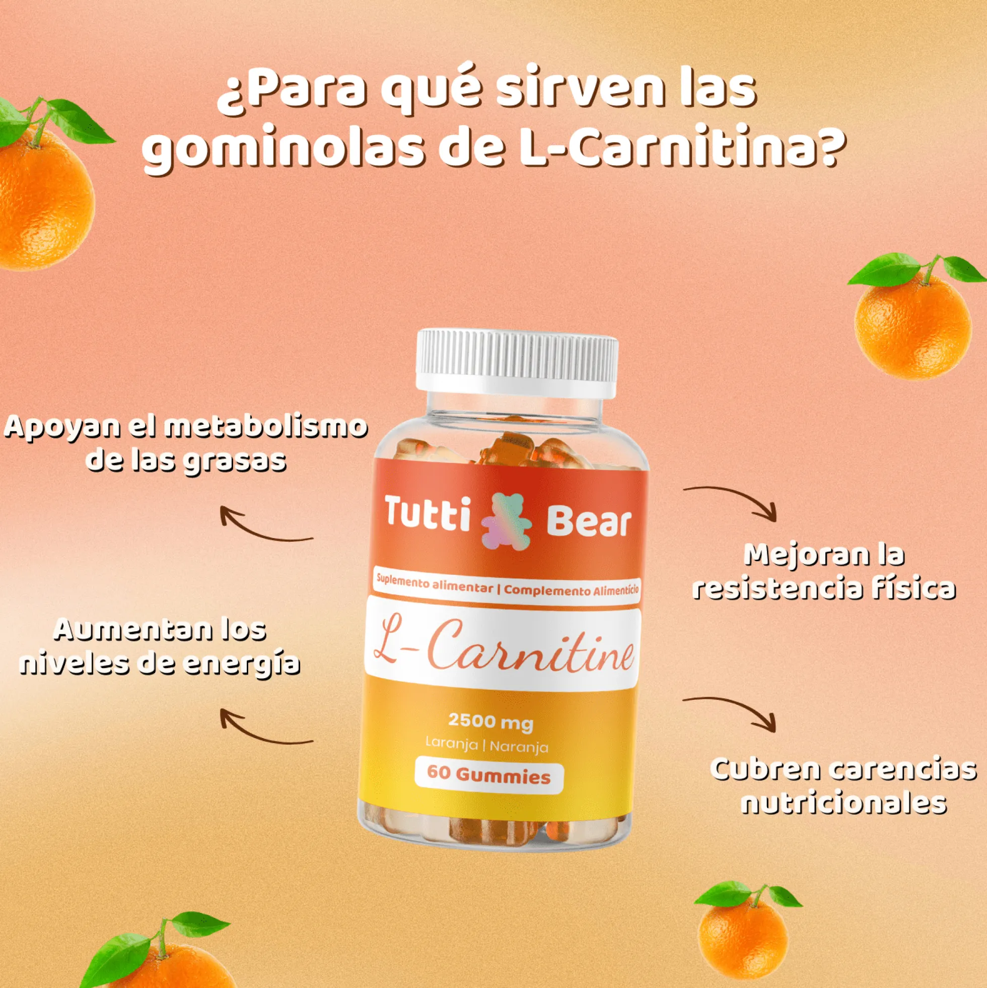Gominolas De L-carnitina – 60 Gominolas