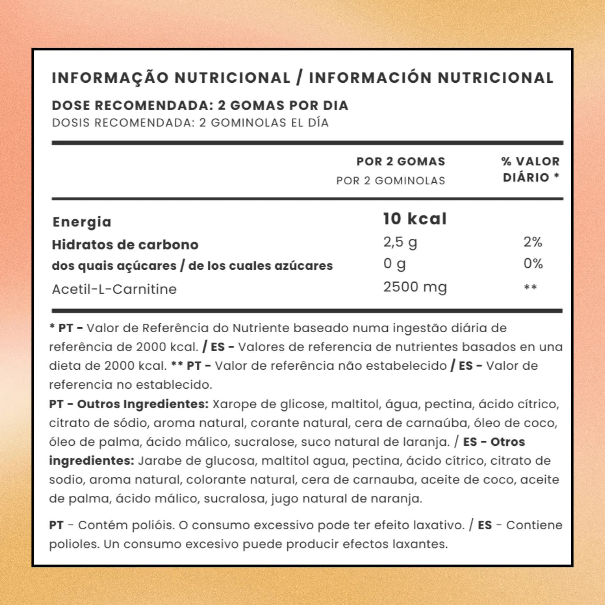 Gominolas De L-carnitina – 60 Gominolas