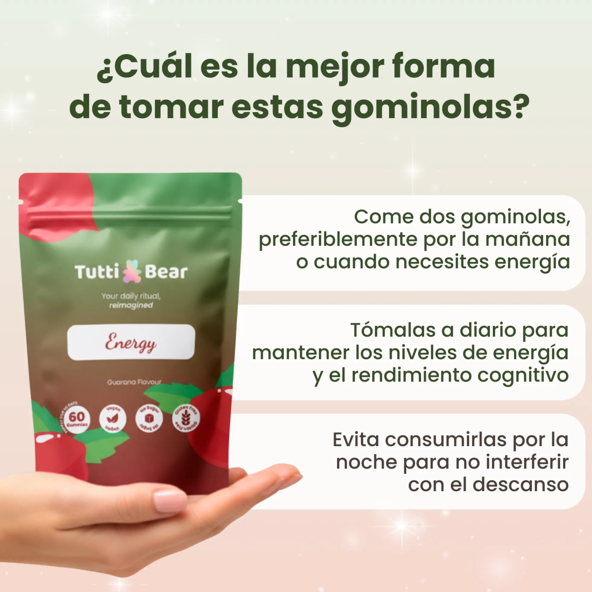 Gominolas Energéticas Con Guaraná – 60 Gominolas