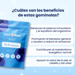 Gominolas Multivitamínicas Para Adultos – 60 Gominolas