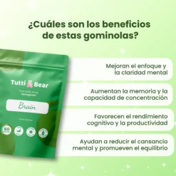 Gominolas Para Enfoque Y Concentración – 60 Gominolas