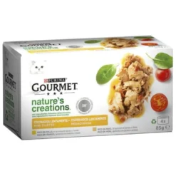GOURMET Nature's Creations Mini Filetes Rico en Pollo y Pavo 4 x 85 g