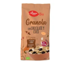 Granola con Chocolate y Coco sin gluten Bio El Granero 350 gr