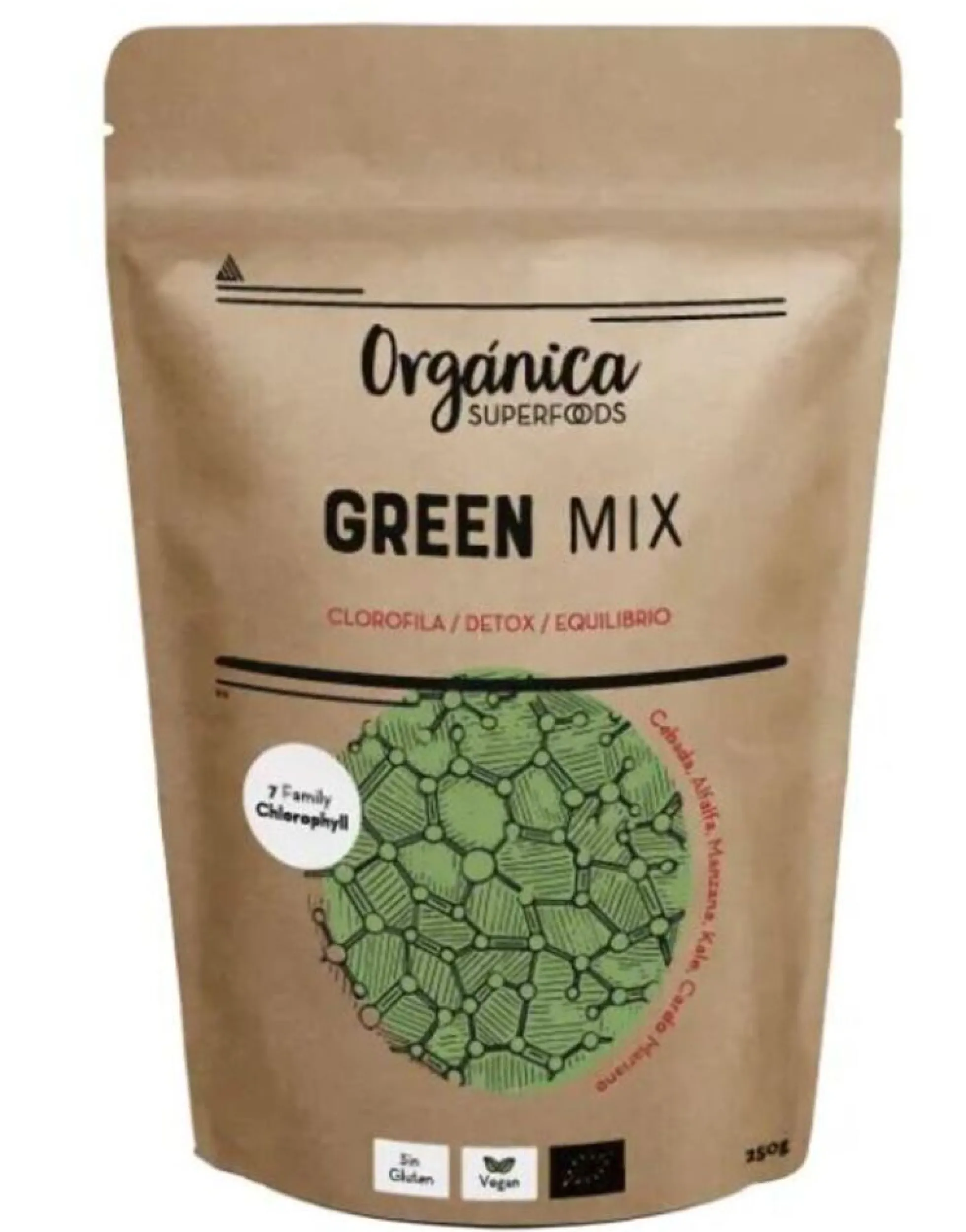 Green Detox Mix Bio 250g - Orgánica Superfoods