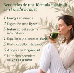 Greens en Polvo con Más de 70 Ingredientes, 30 Dosis, Sabor Manzana/Vainilla, 411 g Kuphuka