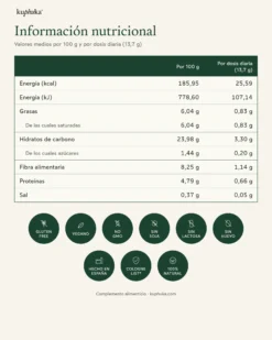 Greens en Polvo con Más de 70 Ingredientes, 30 Dosis, Sabor Manzana/Vainilla, 411 g Kuphuka