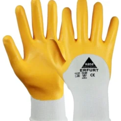 Guantes De Trabajo Nitrilo Amarillos Talla 12