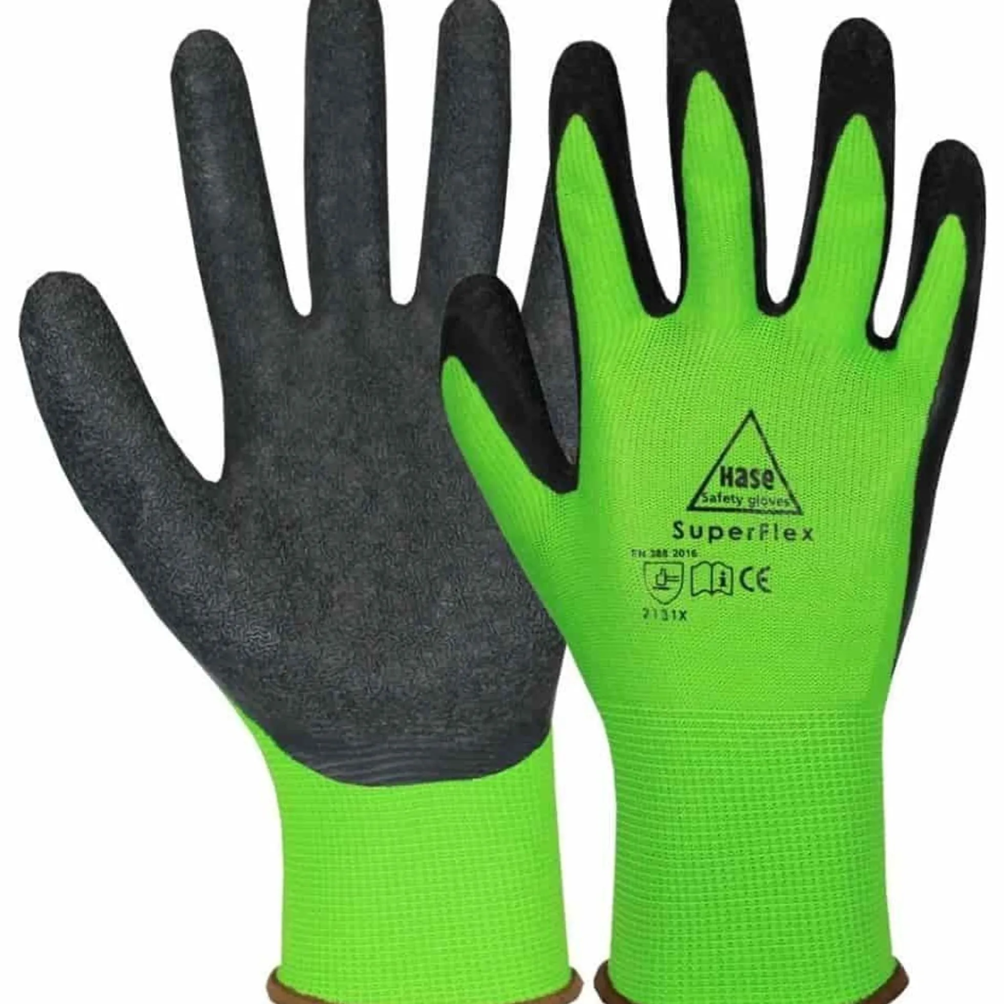 Guantes De Trabajo Superflex Green, Talla 6, Para Montaje Y Jardinería