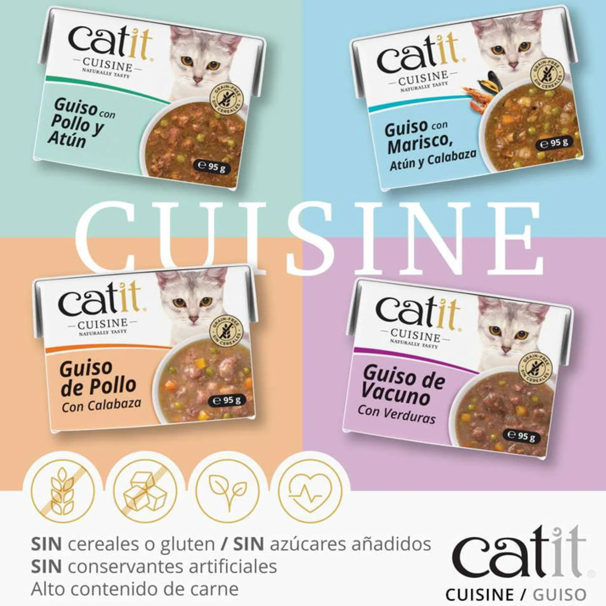 Guiso de Pollo con Calabaza Catit Cuisine 95 g