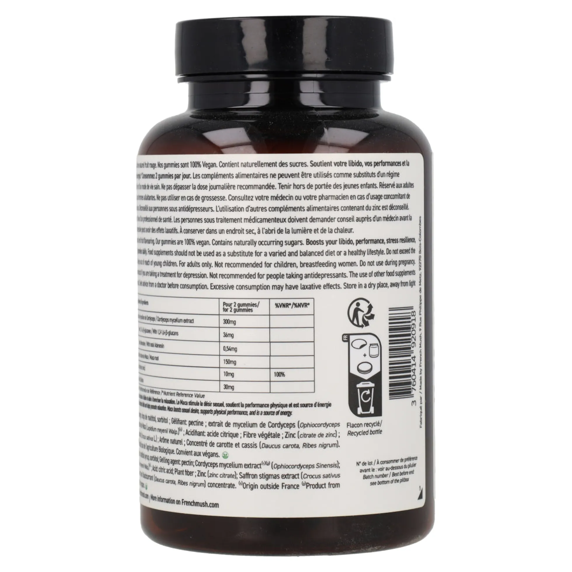 Gummies FOCUS con Melena de León French Mush 126g 42 uds