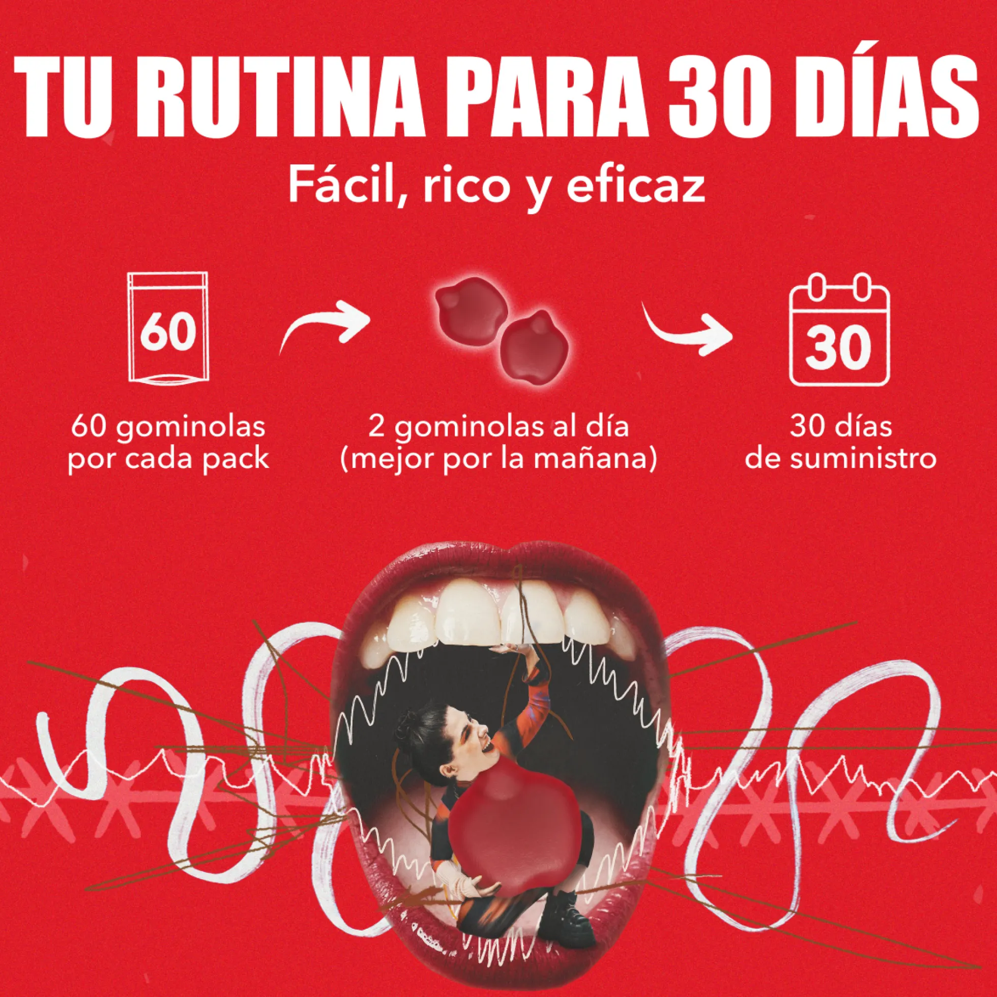 Gummies Sweet Control con Vinagre Manzana JOY+ 60 uds