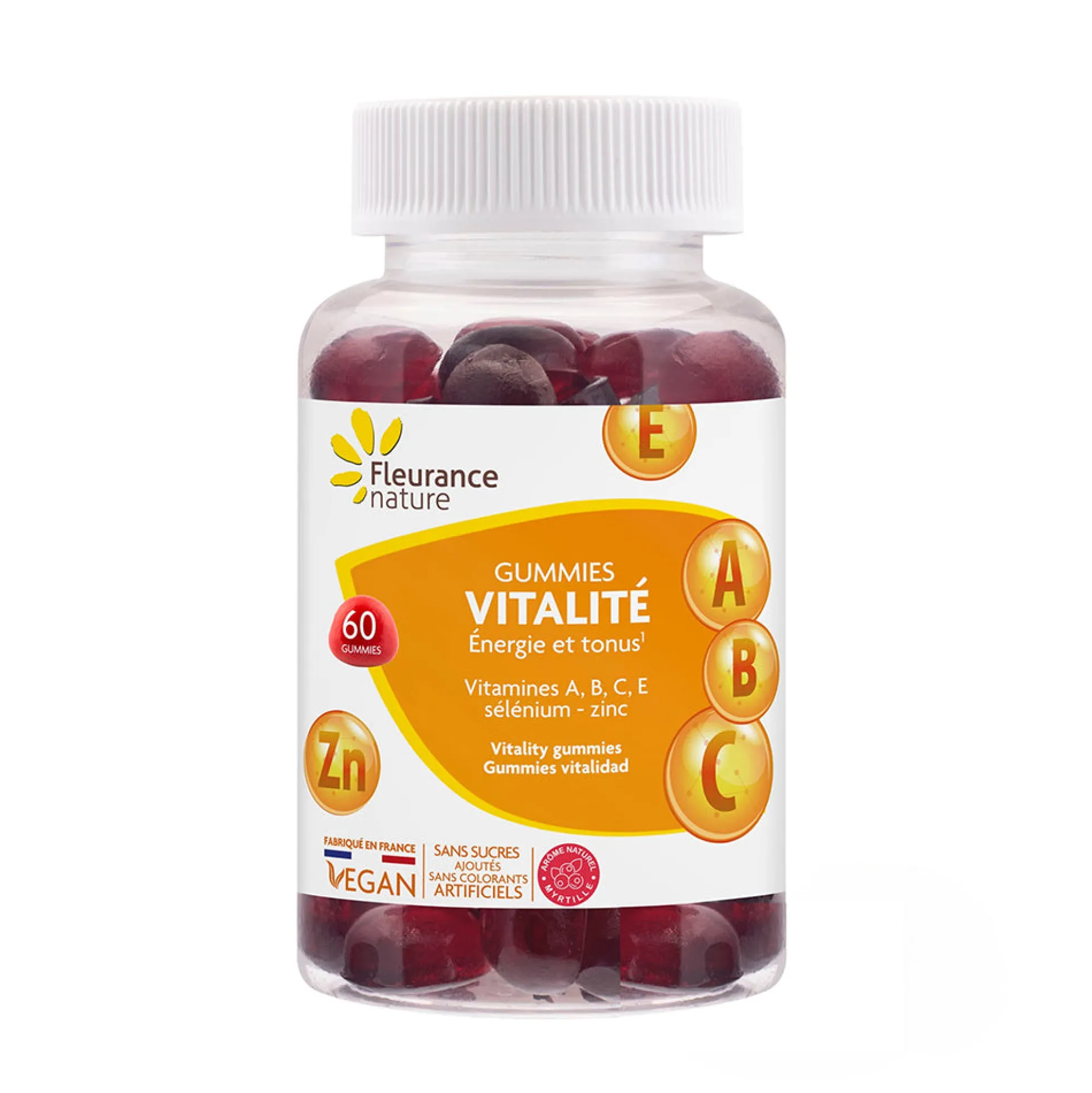 Gummies Vitalidad Fleurance Nature 60 Unidades