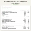 Hair Nutrients Solaray 120 cápsulas