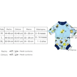 Happy Nappy Traje Solar Up & Away Splash about talla XL
