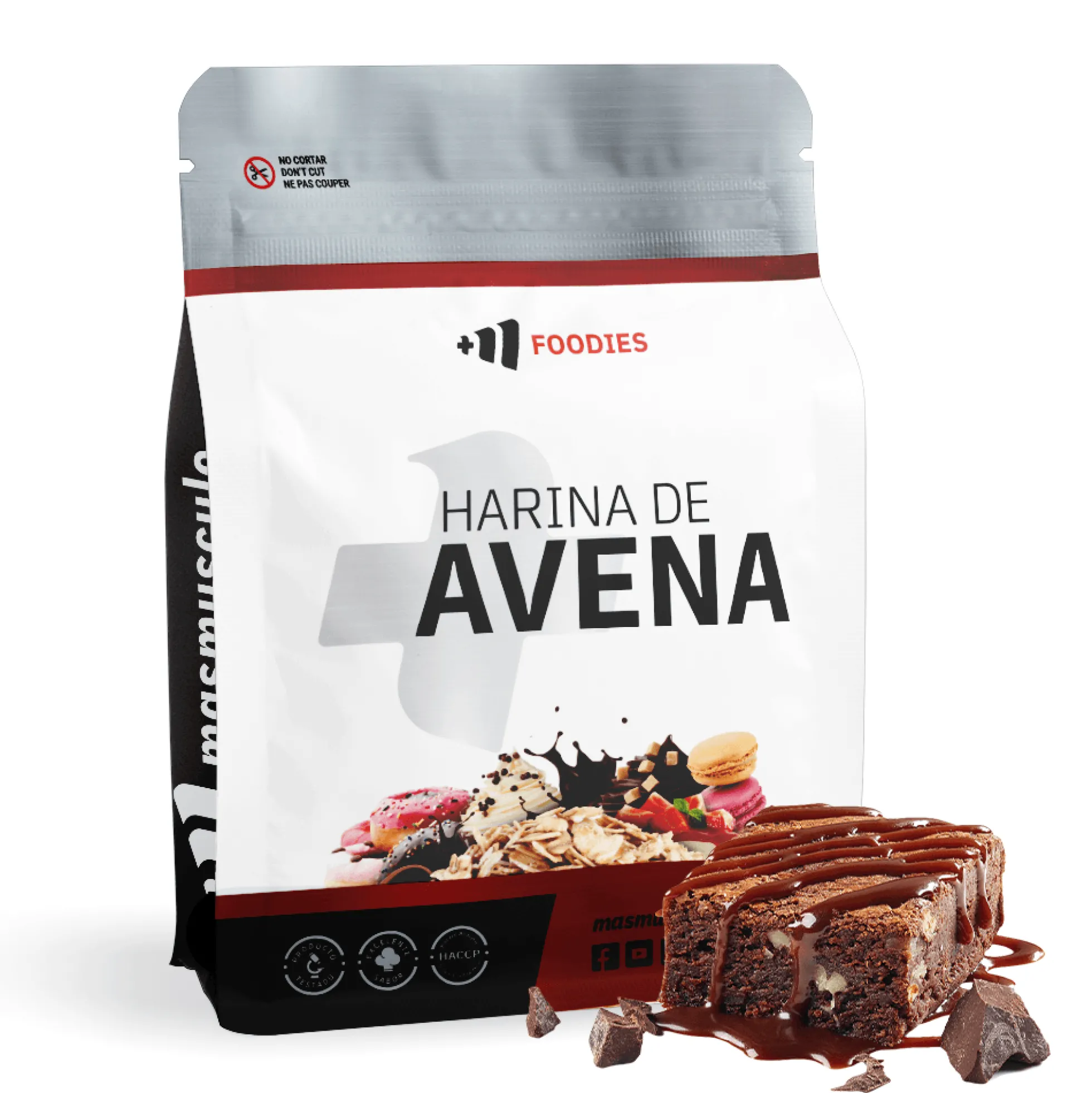 Harina De Avena - 2kg - Brownie - Avena - Masmusculo
