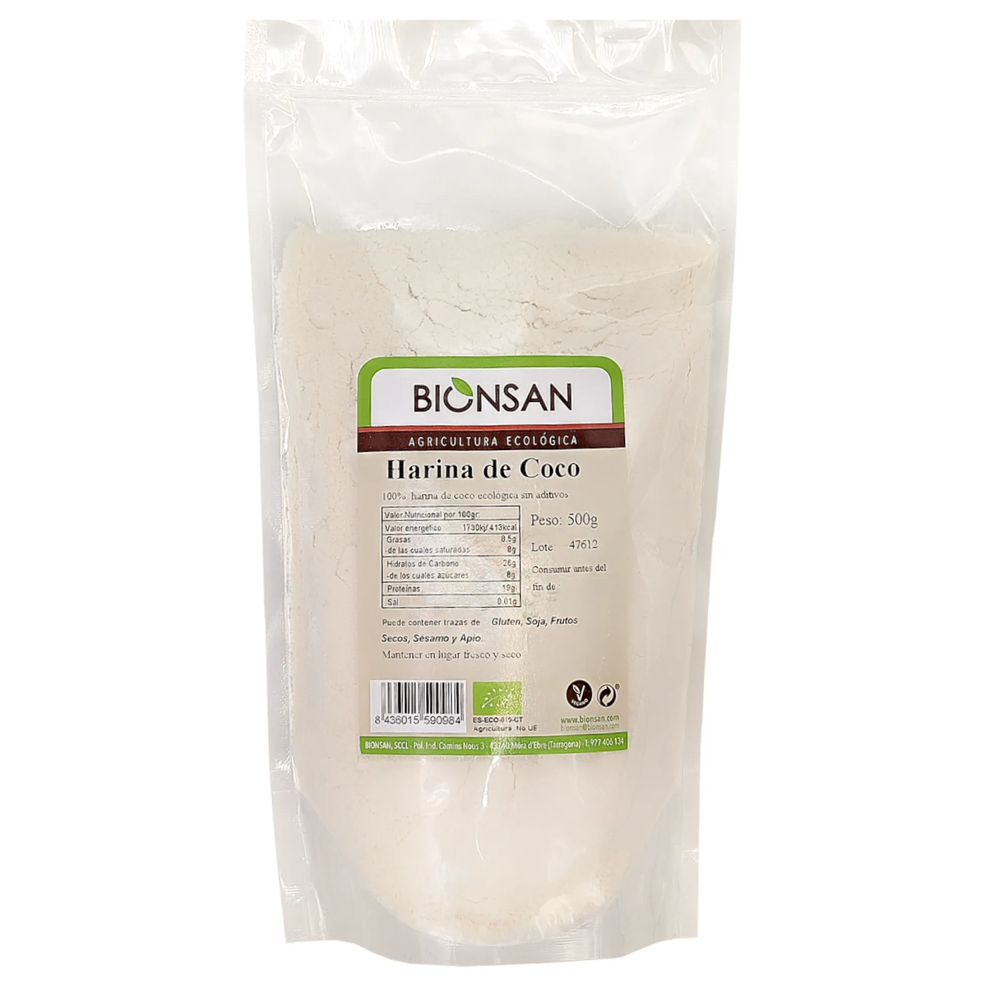 Harina De Coco Eco Bionsan 500gr