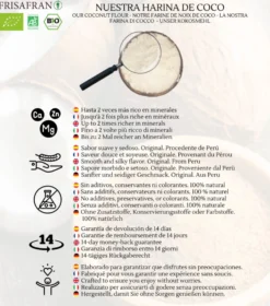 Harina De Coco En Polvo Ecológica | Calidad | Frisafran 1 Kg
