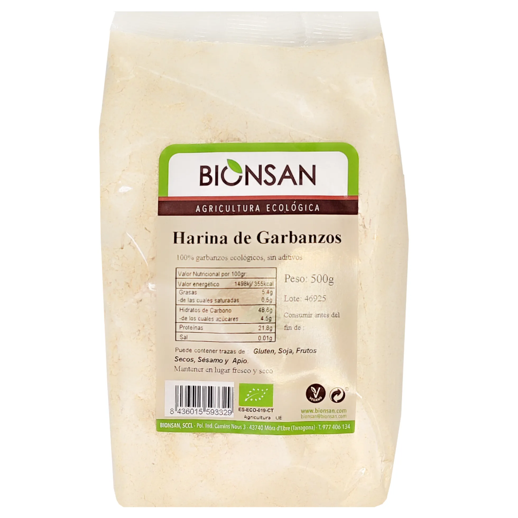 Harina De Garbanzos Eco Bionsan 500gr