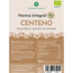 Harina Integral de Centeno Eco Planeta Huerto 5 Kg