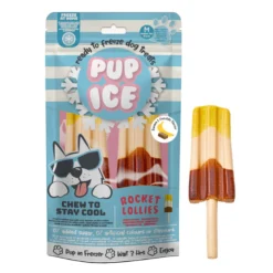 2 Helados Snack Pup Ice Polo De Chocolate Y Plátano, 2 X 90g